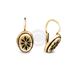 Round Fiery Created Pink Opal Stud Earrings